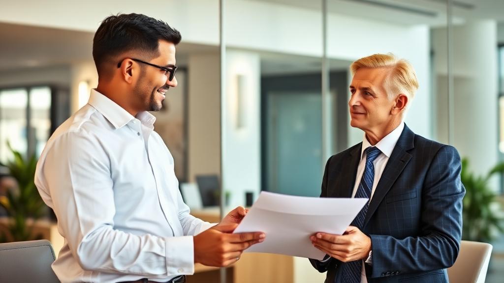 How to choose a commercial real estate broker in Doral — professional broker meeting with client