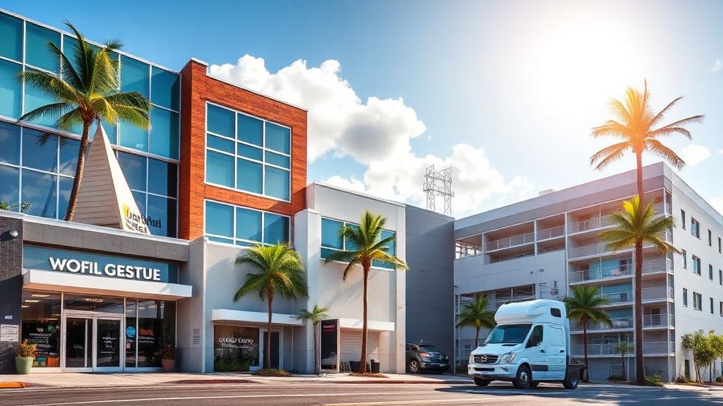 Types of commercial properties in Doral — retail, office, industrial, and multifamily buildings