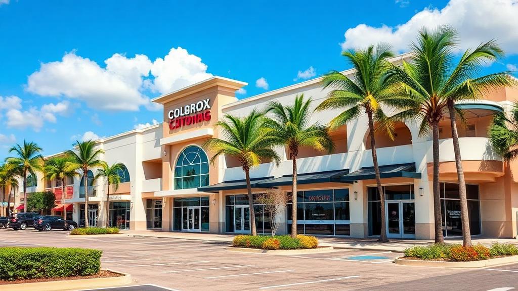 Retail shopping center commercial property type in Doral, Florida